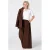 MS Mode Plus Size wide leg broek met ceintuur – bruin