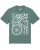 Watapparel Shirt ‘ Fahrradteile ‘  groen / wit