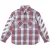 Off White Flanellen overhemd met diagonale strepen voor dames (Rood/Blauw/Wit)