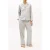 Tommy Hilfiger Ls Stripe Flannel Shirt Set Thin Stripe Light Grey