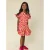 LOOXS little gebloemde sweatjurk roze