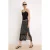 TRENDYOLMİLLA Dames Zwart Stippen Midi Kokerrok- rok Rokken