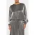 10DAYS Shiny Balloon Blouse Silver