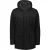 No Excess Jacket long fit hooded double front black