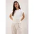 TRENDYOLMİLLA Dames Wit Geborduurd Kort Oversized T-shirts