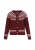 DreiMaster Maritim Gebreid vest  donkerrood / wit