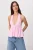 TRENDYOLMİLLA Dames Roze Effen Mouwloos Getailleerd Blouses