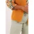 Paprika gebreid vest oranje