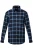 Men Plus Overhemd  blauw / wit