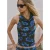 Mango gebloemde top – blauw