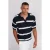 TRENDYOL MAN Jongens Donkerblauw Gestreept Kort Regular fit Poloshirts