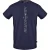 Aquascutum Heren-T-shirt met verticaal logo en ronde hals (Marine)
