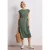 Midi-jurk met boothals
