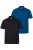 JP1880 Shirt  blauw / zwart