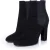Dolce & Gabbana, zwarte suède Chelsea boots met hak.