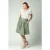Topvintage exclusive ~ Betty gingham swing rok in groen en wit