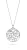 Orphelia Dames 925 Sterling Zilveren Ketting met Hanger – Zilver ZH-7216