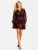 love & roses Jurk  wijnrood / zwart