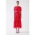 LK Bennett Dr Tilly Ikat Floral Dr Aurora Red