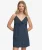 Geweven Cami-jurk met Textuur Blauw