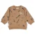Feetje sweater met print – camel