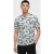 No Excess T-shirt Crewneck Allover Printed Blue