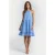 French Connection Holland Tiered Dresss Cornflower Blue