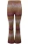 Studio Untold Broek  ombergrijs / aubergine / roodviolet / offwhite