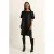 Expresso korte jurk met glitter zwart