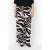 Wasabiconcept wide leg high waist broek met zebraprint ecru