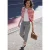 Street One Studio Dames High Waist Wide Legs jeans in Loose Fit in Grijs