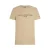 Tommy Hilfiger Dames-T-shirt met logo op de borst en ronde hals (Sandelhout)
