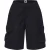 Pretty Green Casual cargoshort voor heren van katoen met verstevigde zijkanten (Zwart)