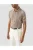 ETON Poloshirt lange mouw beige, Gestructureerd