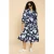 White Stuff Mayra Tiered Shirt Dre Navy Printed