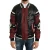 Dolce & Gabbana Mannen Leren Club Lounge Zwart Rood Jasje