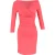 Diane von Furstenberg Bentley wikkeljurk met ruches in rode viscose