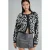 Luipaardprint Knopen Cardigan