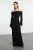 TRENDYOLMİLLA Dames Zwart Effen Maxi Lang Gala Recht Avond & Gala Jurk