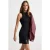 TRENDYOLMİLLA Dames Zwart Effen Kort / Mini Mouwloos Bodycon Jurken