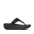 Dames Fit Flop Lulu Summerfoil Toe-Thong Sandalen in Zwart