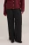 WE Fashion jersey straight regular waist pantalon zwart