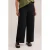 WE Fashion Curve jersey straight regular waist pantalon zwart