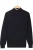 Thomas Maine Trui Staande kraagdonkerblauw, Effen