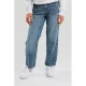 America Today low waist loose fit jeans medium blue denim