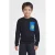 Orange Stars colourblock longsleeve met patch Jasper donkerblauw