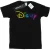 Disney Katoenen T-shirt met kleurenlogo voor meisjes (Zwart)