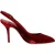 Dolce & Gabbana Rode Suède Hakken Slingbacks Sandalen Schoenen
