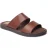 Base London Maven Leren Heren Sandalen In Gebrand Bruin