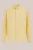 WE Fashion – Heren regular fit overhemd van linnenmix – Regular fit – Lichtgeel – Linnen –